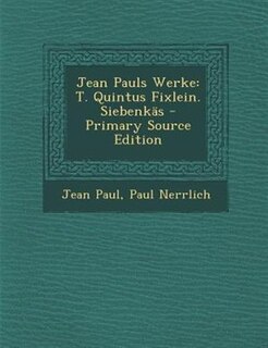 Couverture_Jean Pauls Werke