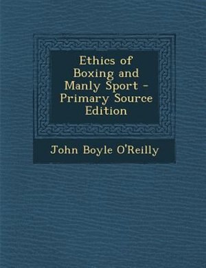 Front cover_Ethics of Boxing and Manly Sport