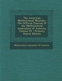Front cover_The American Mathematical Monthly