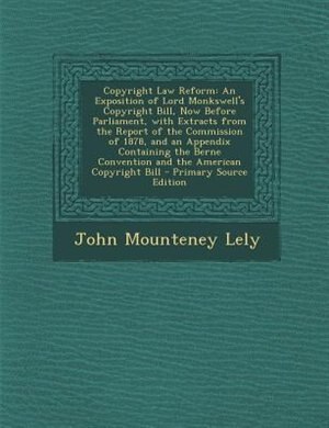 Couverture_Copyright Law Reform