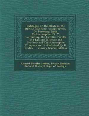 Couverture_Catalogue of the Birds in the British Museum
