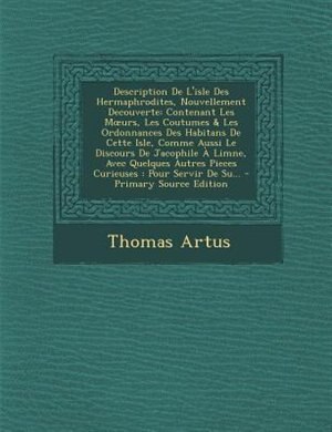 Front cover_Description De L'isle Des Hermaphrodites, Nouvellement Decouverte