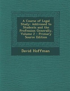 Couverture_A Course of Legal Study