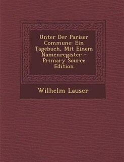 Couverture_Unter Der Pariser Commune