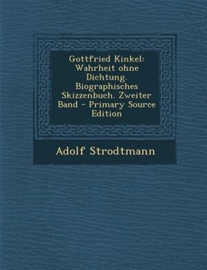 Front cover_Gottfried Kinkel