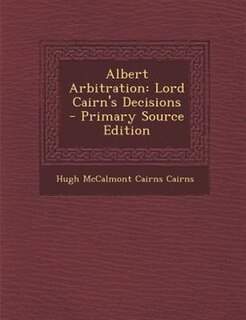 Front cover_Albert Arbitration