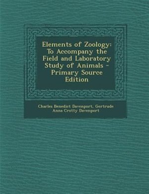 Couverture_Elements of Zoology