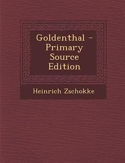 Couverture_Goldenthal - Primary Source Edition