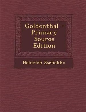 Couverture_Goldenthal - Primary Source Edition