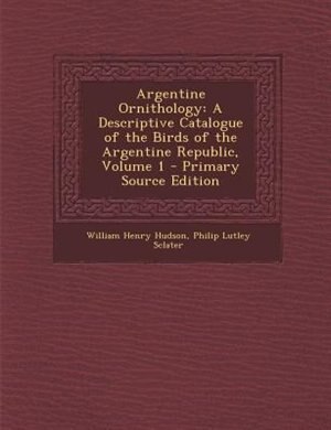 Front cover_Argentine Ornithology