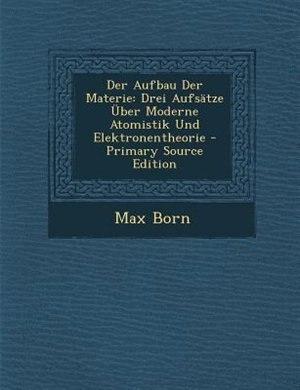 Couverture_Der Aufbau Der Materie