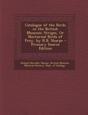 Front cover_Catalogue of the Birds in the British Museum