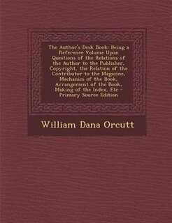 Couverture_The Author's Desk Book