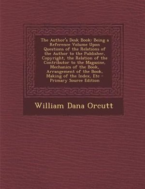 Couverture_The Author's Desk Book