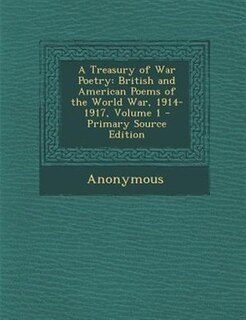 Front cover_A Treasury of War Poetry