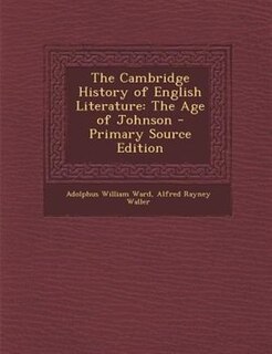 Front cover_The Cambridge History of English Literature