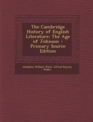 Front cover_The Cambridge History of English Literature