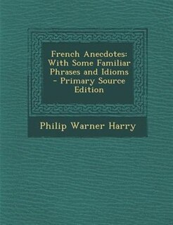 Front cover_French Anecdotes