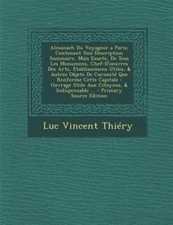 Couverture_Almanach Du Voyageur a Paris