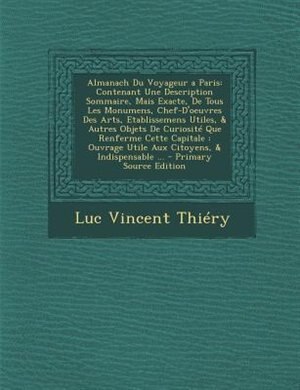 Couverture_Almanach Du Voyageur a Paris