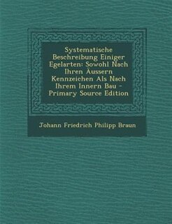 Couverture_Systematische Beschreibung Einiger Egelarten