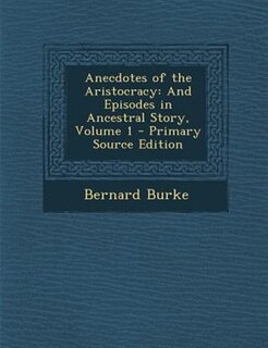 Couverture_Anecdotes of the Aristocracy