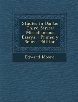 Couverture_Studies in Dante