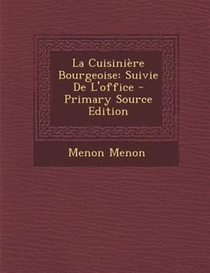 Front cover_La CuisiniFre Bourgeoise