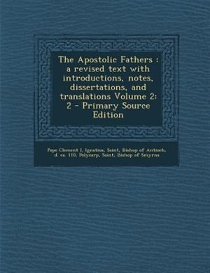 Front cover_The Apostolic Fathers