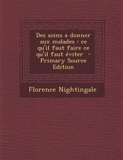 Front cover_Des soins a donner aux malades