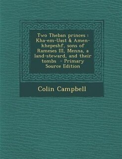 Front cover_Two Theban princes
