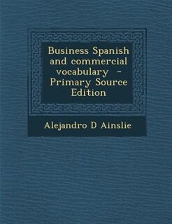 Front cover_Business Spanish and commercial vocabulary