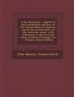 Couverture_A law dictionary