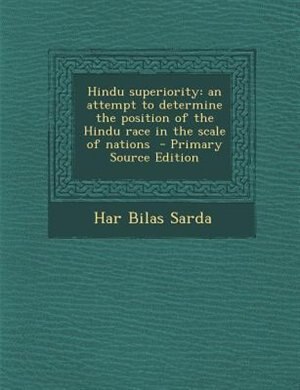 Front cover_Hindu superiority