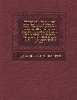 Couverture_Bibliographie des ouvrages concernant la tempTrance
