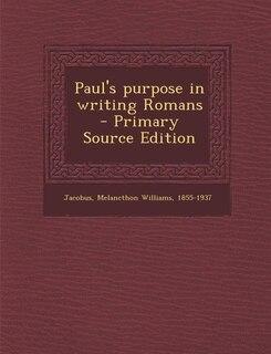 Front cover_Paul's Purpose in Writing Romans