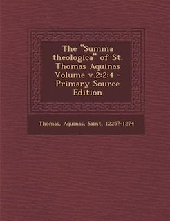 Front cover_The Summa theologica of St. Thomas Aquinas Volume v.2