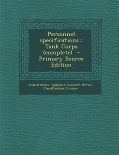 Front cover_Personnel specifications