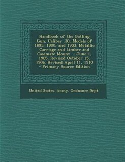 Couverture_Handbook of the Gatling Gun, Caliber .30, Models of 1895, 1900, and 1903