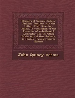 Front cover_Memoirs of General Andrew Jackson