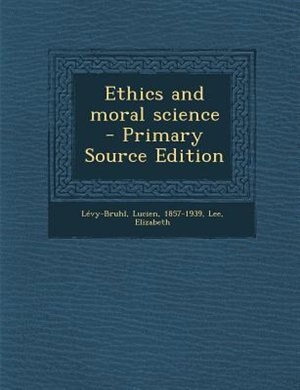 Front cover_Ethics and moral science
