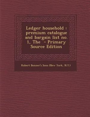 Front cover_Ledger household