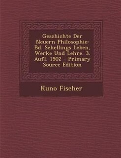 Couverture_Geschichte Der Neuern Philosophie