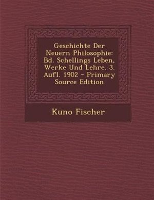 Couverture_Geschichte Der Neuern Philosophie