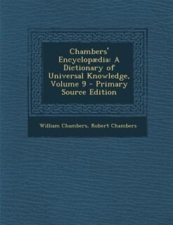 Couverture_Chambers' Encyclop&micro;dia