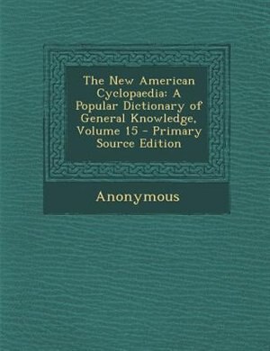 Couverture_The New American Cyclopaedia