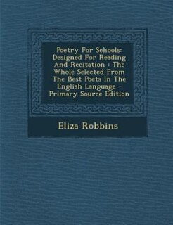 Couverture_Poetry For Schools