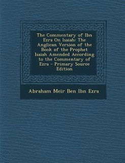 Front cover_The Commentary of Ibn Ezra On Isaiah