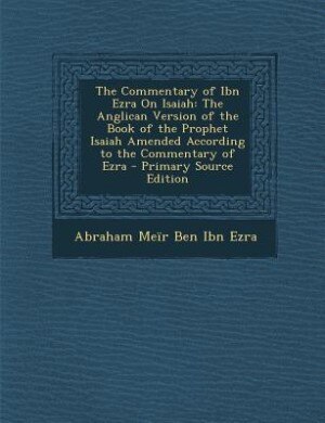 Front cover_The Commentary of Ibn Ezra On Isaiah