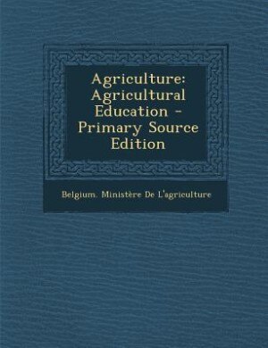 Front cover_Agriculture
